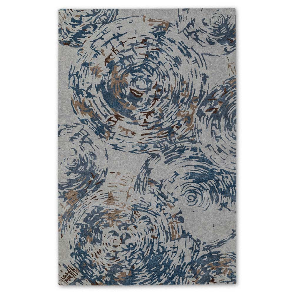 Rug with abstract pattern on a white background
