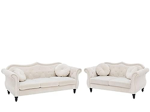 White sofa set on a white background