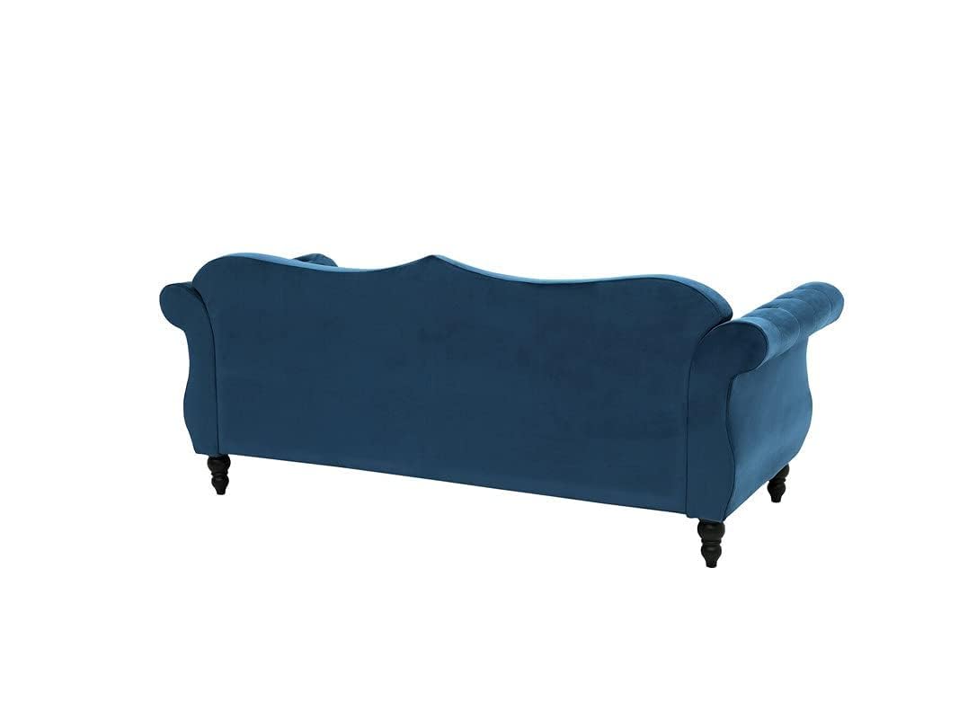 Blue sofa on a white background