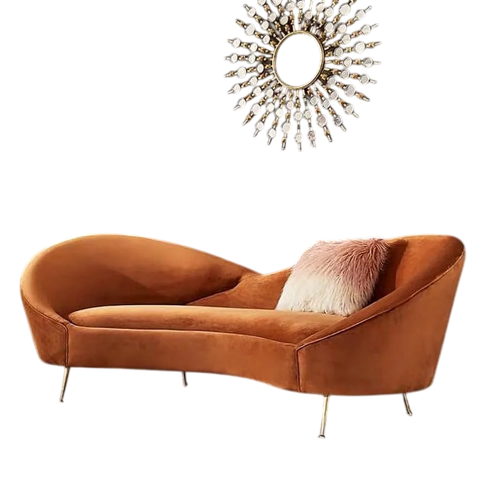 Sheesham Wood Chesterfield Sofa | 3-Seater Couch & Chaise Lounge for Living Room