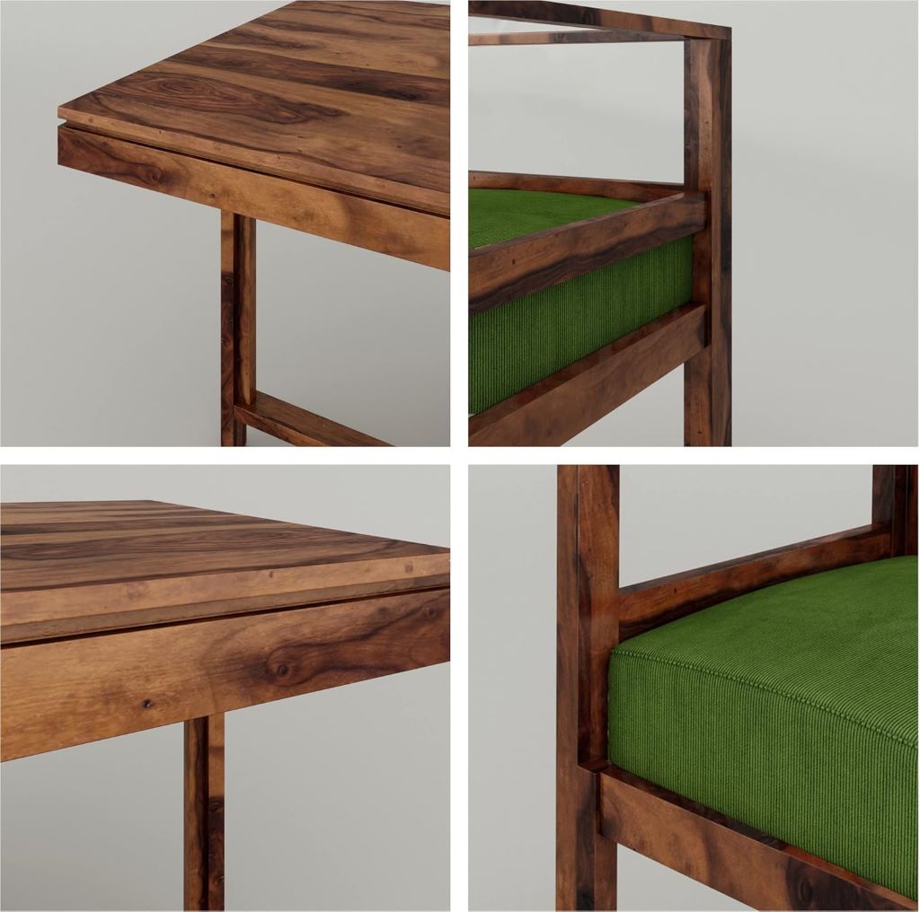 Pure Sheesham Wood Dining Table – Solid Wood Dining Furniture for Home, Living Room, Hall, Hotel, or Restaurant