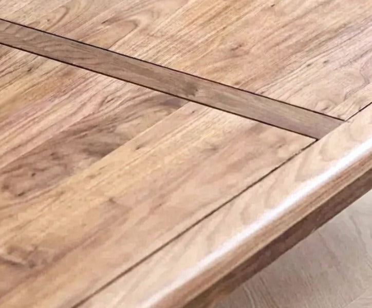 Close-up of a wooden surface with a visible grain pattern