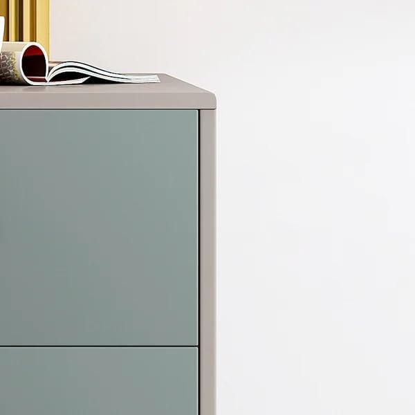 Gray cabinet with a white background