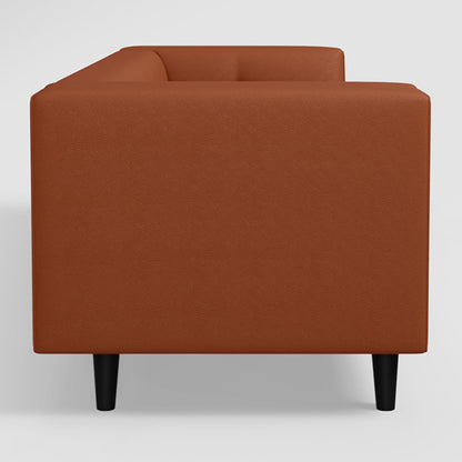 3-Seater Synthetic Leather Sofa | Modern Sofa with Arms for Living Room