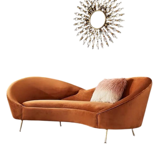 Sheesham Wood Chesterfield Sofa | 3-Seater Couch & Chaise Lounge for Living Room