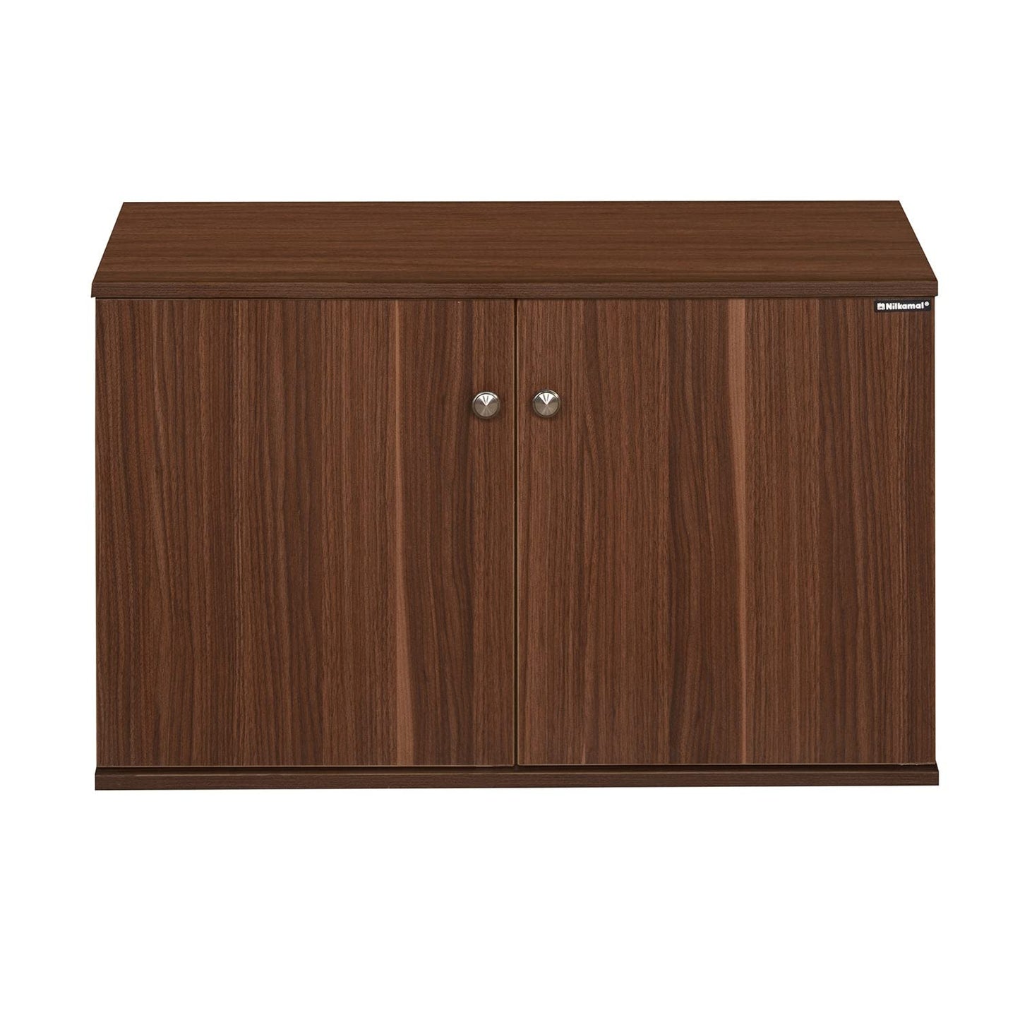 2 Door Engineered Wood Shoe Cabinet; with 6-Shelf Compatible Upto 12 Pairs of Shoes (Classic Walnut)