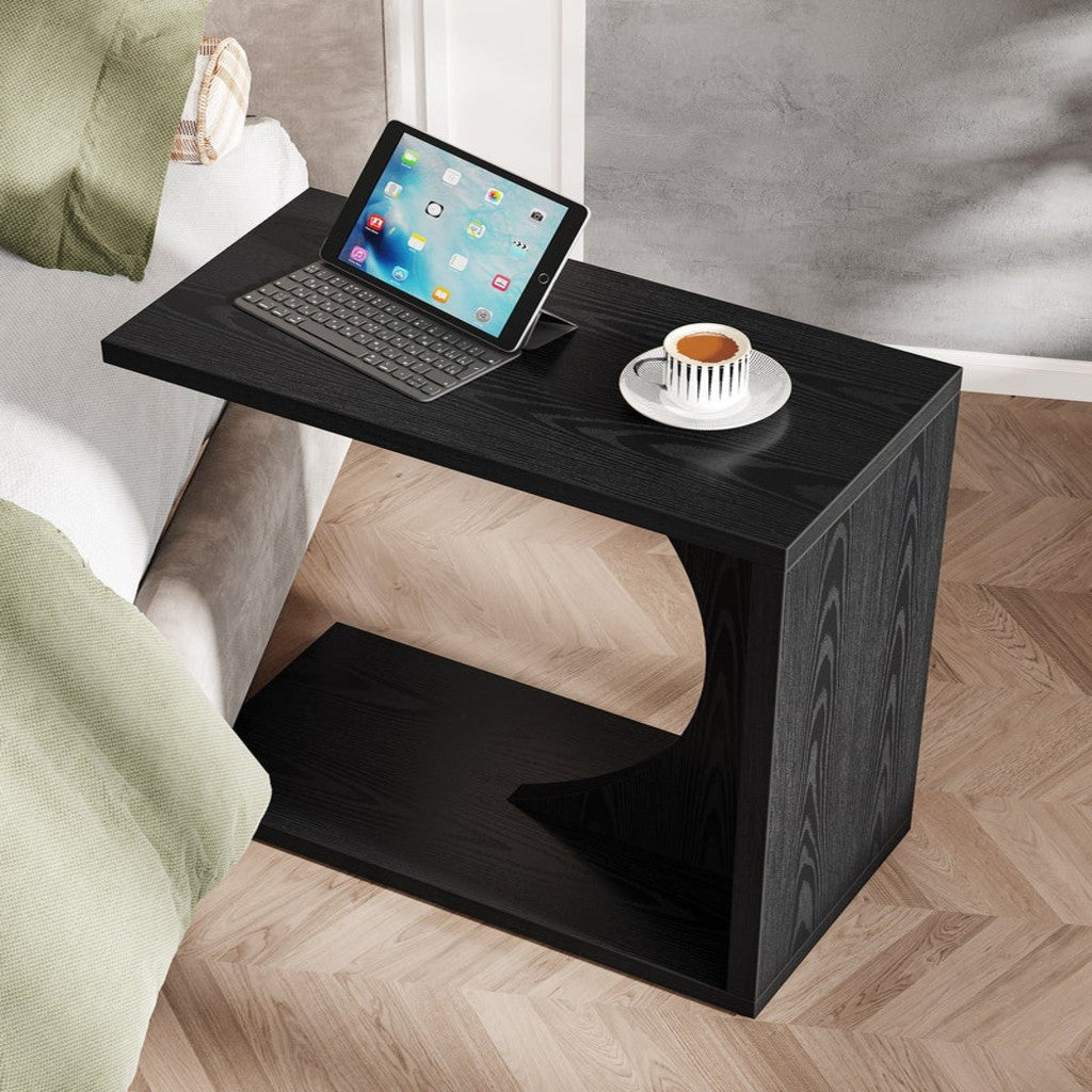 C-Shaped End Table, Sofa Side Table Couch Table