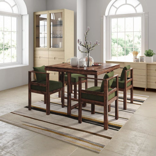Pure Sheesham Wood Dining Table – Solid Wood Dining Furniture for Home, Living Room, Hall, Hotel, or Restaurant