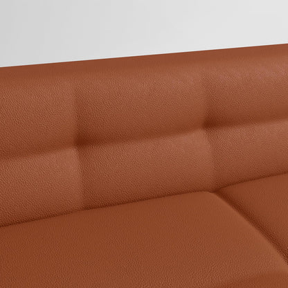 3-Seater Synthetic Leather Sofa | Modern Sofa with Arms for Living Room