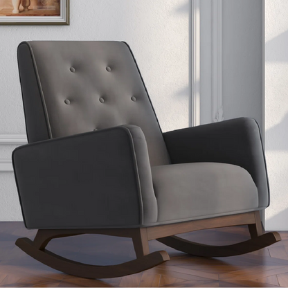 Classic Rocking Chair – Comfortable Design with Padded Seat