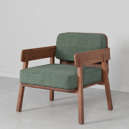 Contemporary Accent Chair with Solid Wood Frame