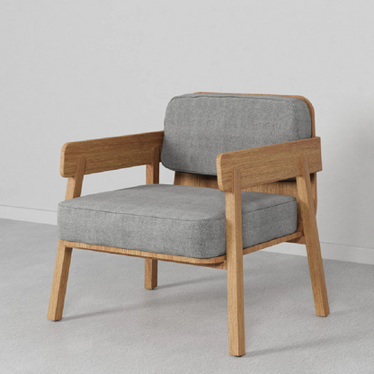 Contemporary Accent Chair with Solid Wood Frame