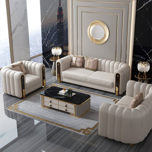 Luxury Modern Leather Sofa Set (American Design)