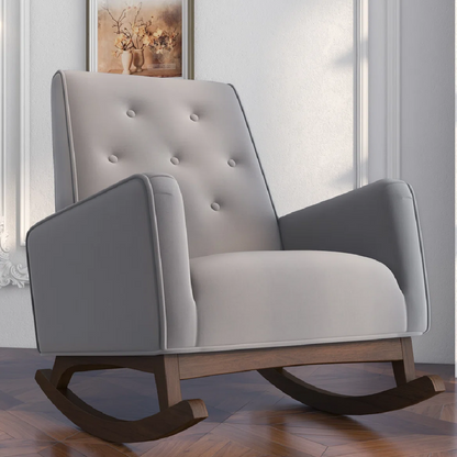 Classic Rocking Chair – Comfortable Design with Padded Seat