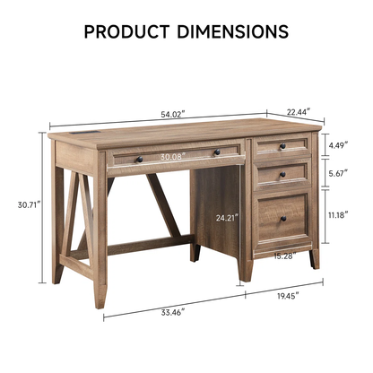 Side table with dimension