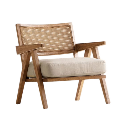 Ultra-Soft Bronx Wood-Effect Accent Arm Chair for Home
