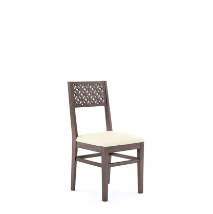 Solid Sheesham Wood 6 Seater Dining Table Set with 4 Chairs & 1 Bench – Walnut Finish