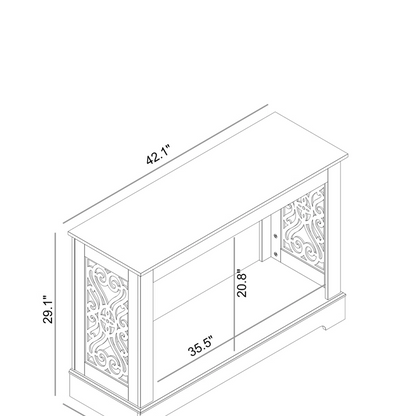 42-Inch Wooden Console Table